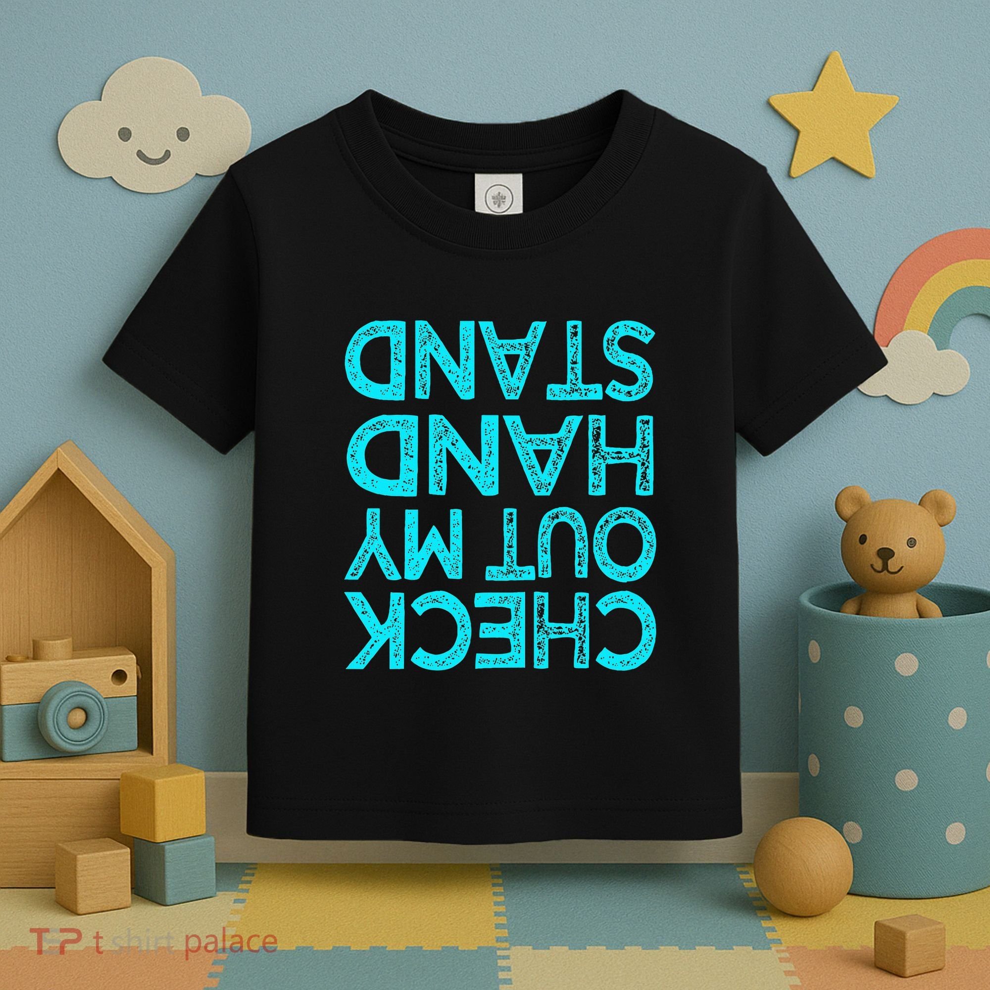 Check Out My Handstand Funny Gymnastics Gift Toddler T-Shirt