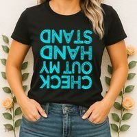 Check Out My Handstand Funny Gymnastics Gift Women's T-Shirt thumb 2