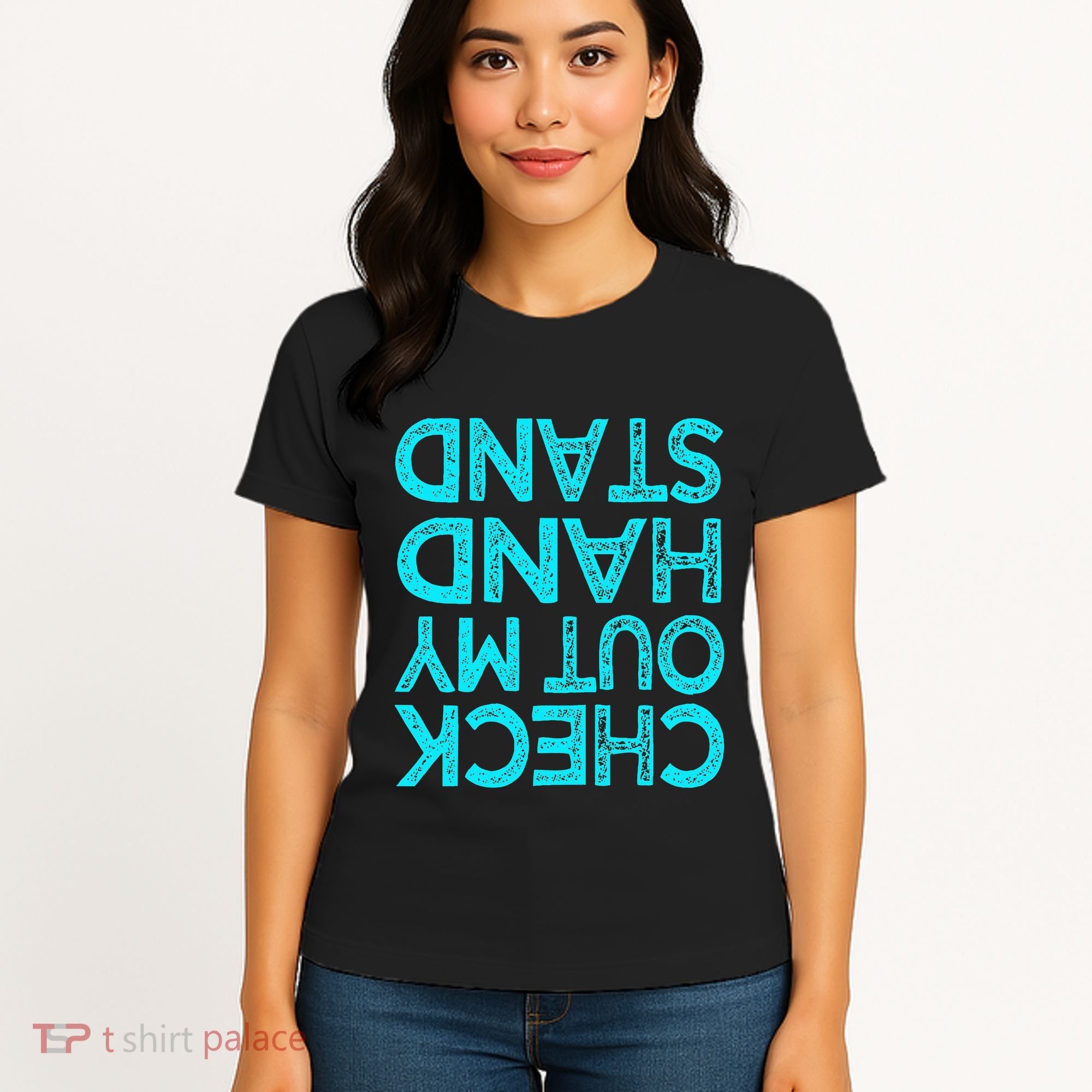 Check Out My Handstand Funny Gymnastics Gift Women's T-Shirt