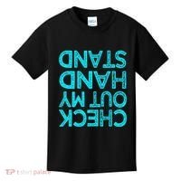 Check Out My Handstand Funny Gymnastics Gift Kids T-Shirt thumb 0