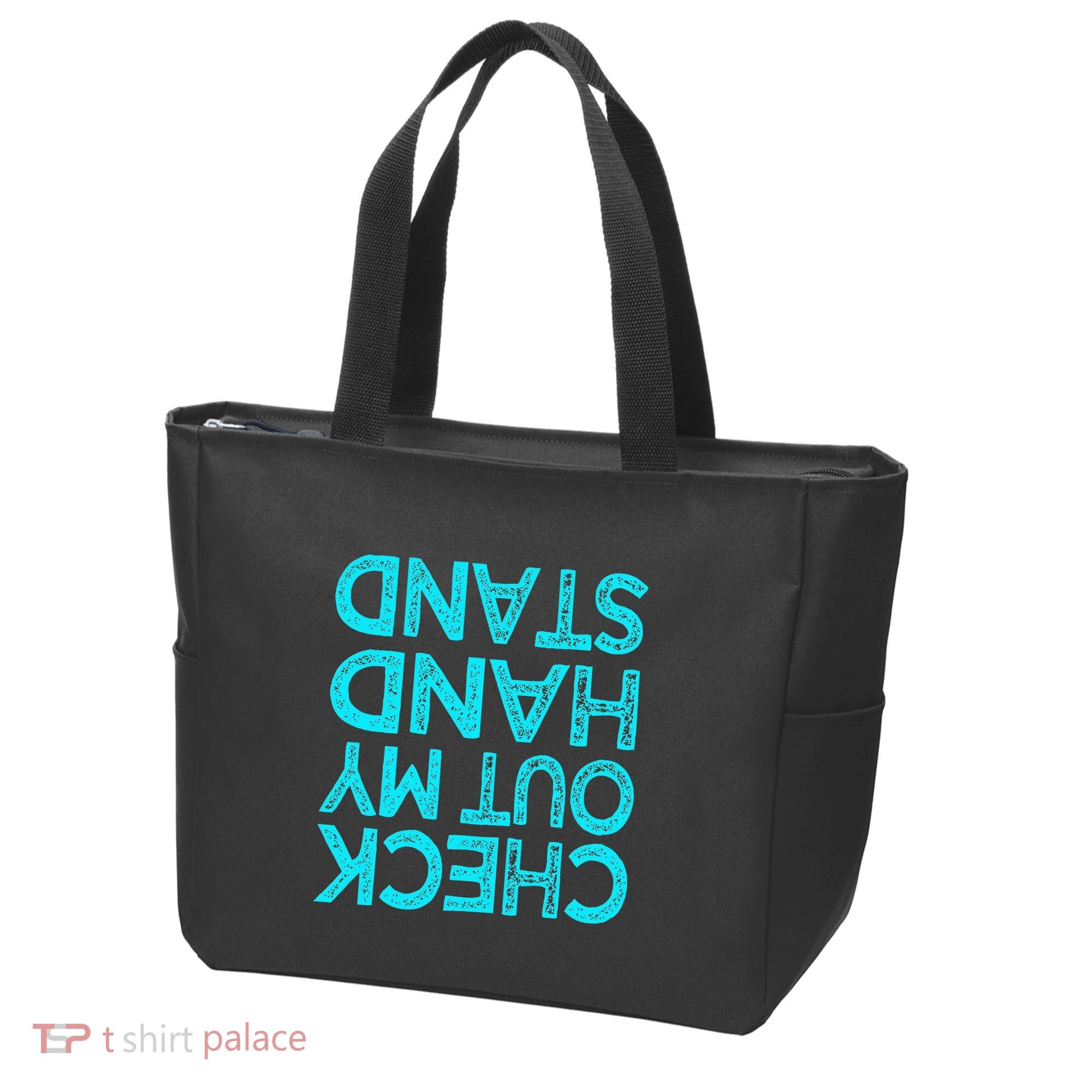 Check Out My Handstand Funny Gymnastics Gift Tote Bag