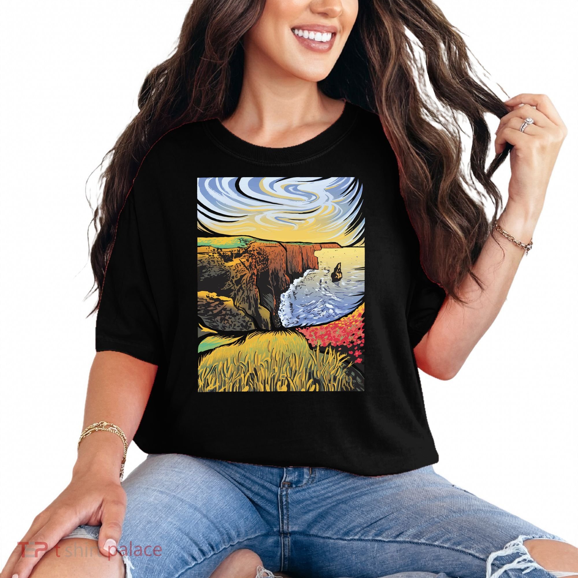 Cliffs Of Moher Landscape Nature Comfort Colors T-Shirt