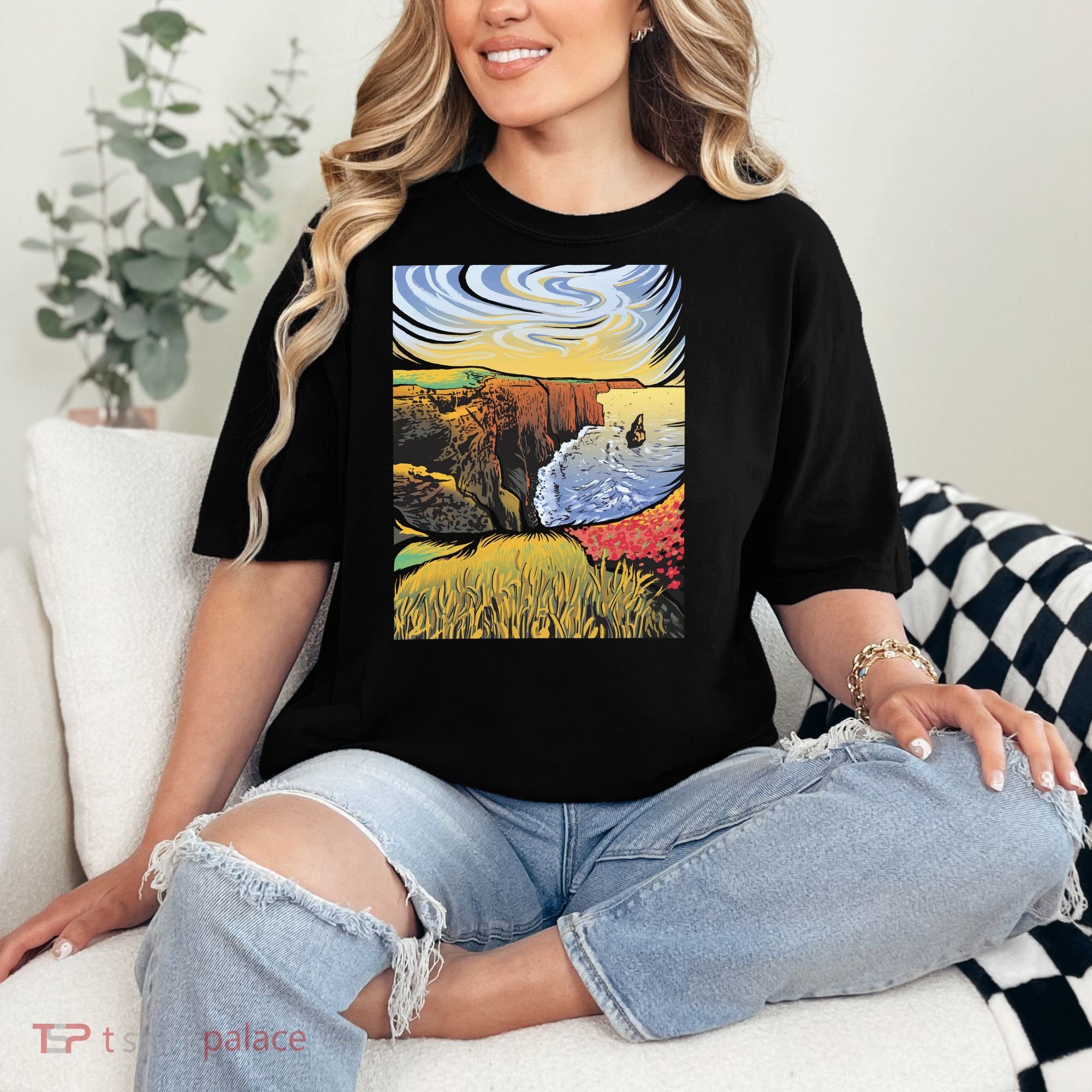 Cliffs Of Moher Landscape Nature Comfort Colors T-Shirt