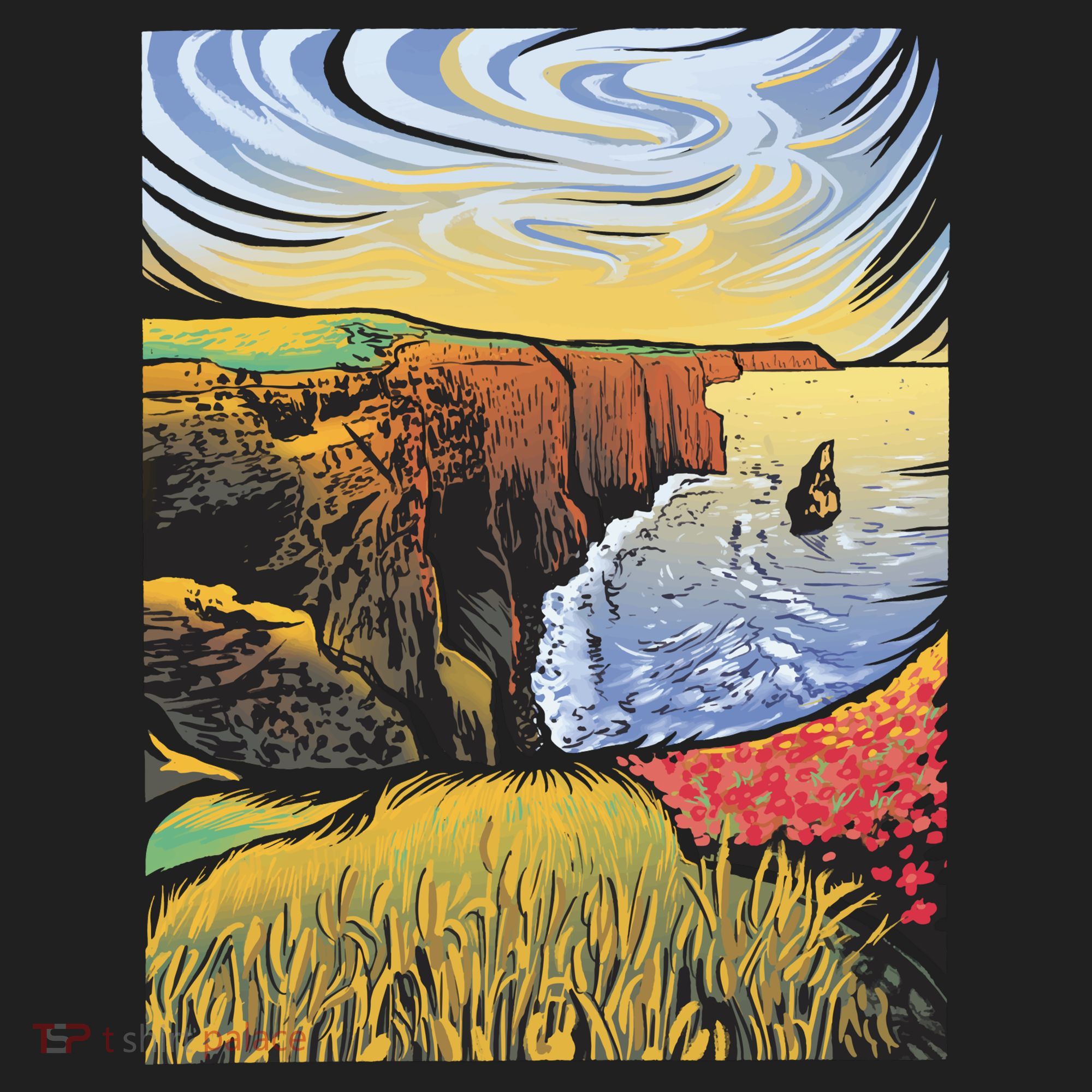 Cliffs Of Moher Landscape Nature Comfort Colors T-Shirt