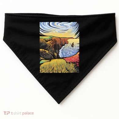 Cliffs Of Moher Landscape Nature USA-Made Doggie Bandana