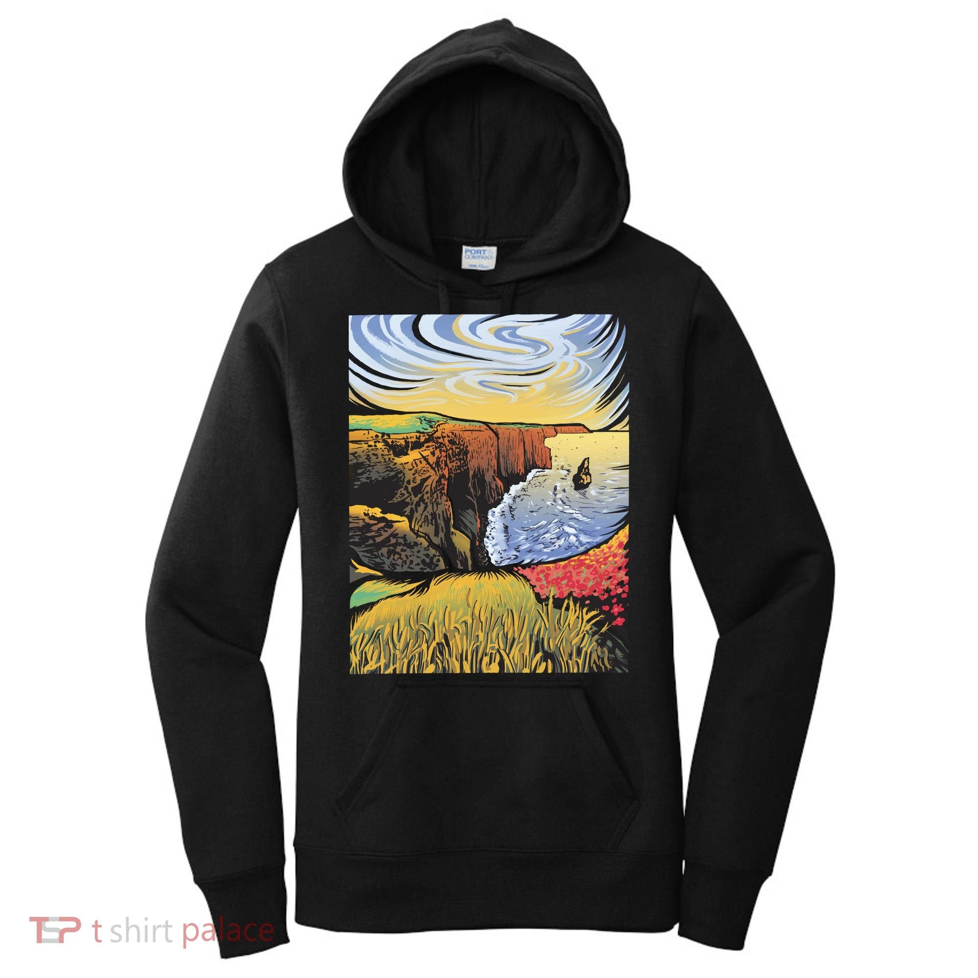Cliffs Of Moher Landscape Nature Women's Hoodie