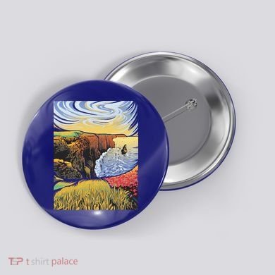 Cliffs Of Moher Landscape Nature Button