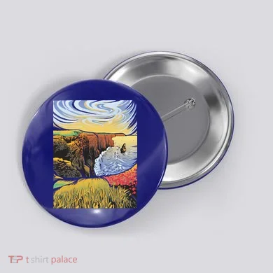 Cliffs Of Moher Landscape Nature Button