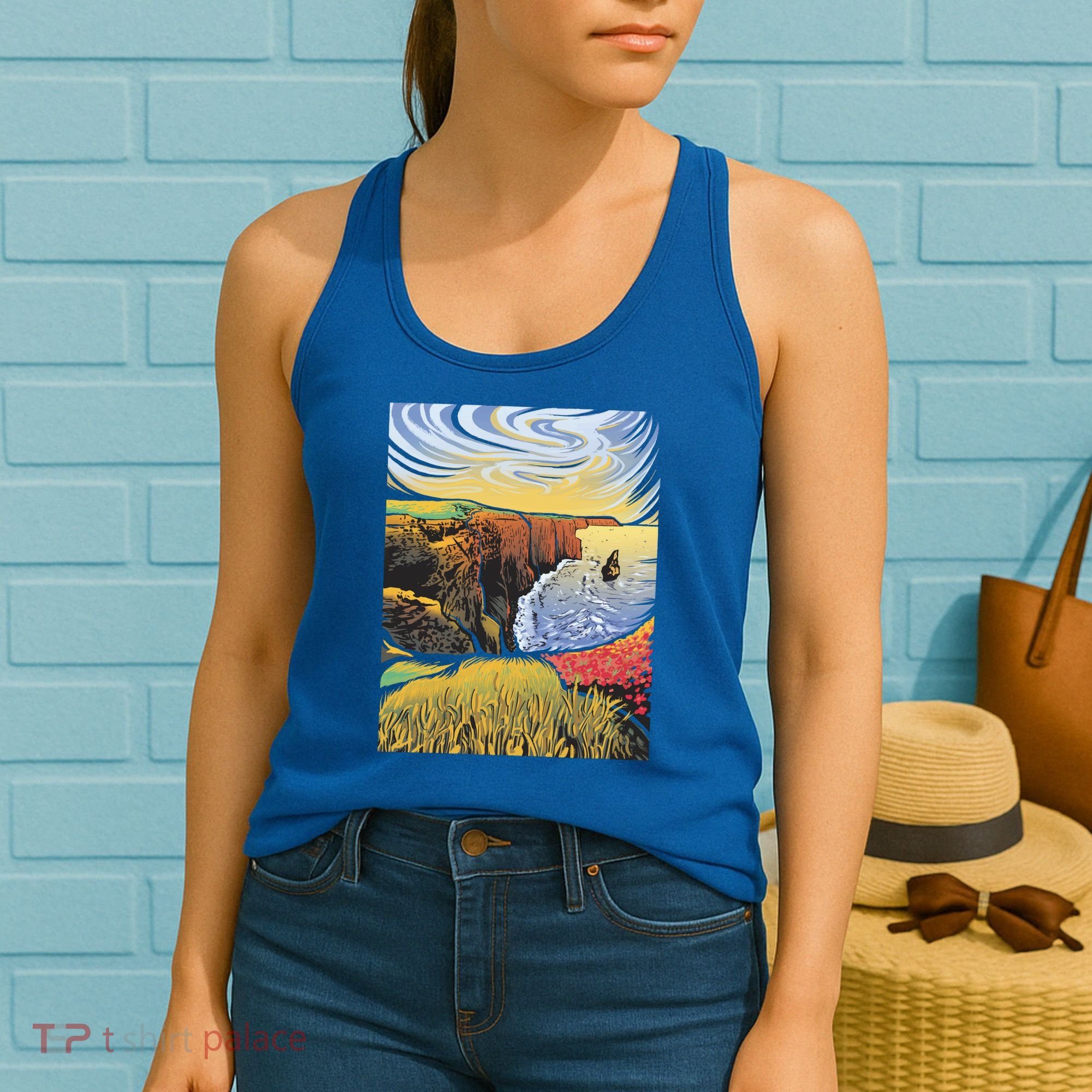 Cliffs Of Moher Landscape Nature Women's Tank Top