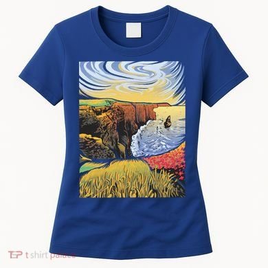 Cliffs Of Moher Landscape Nature Women's T-Shirt
