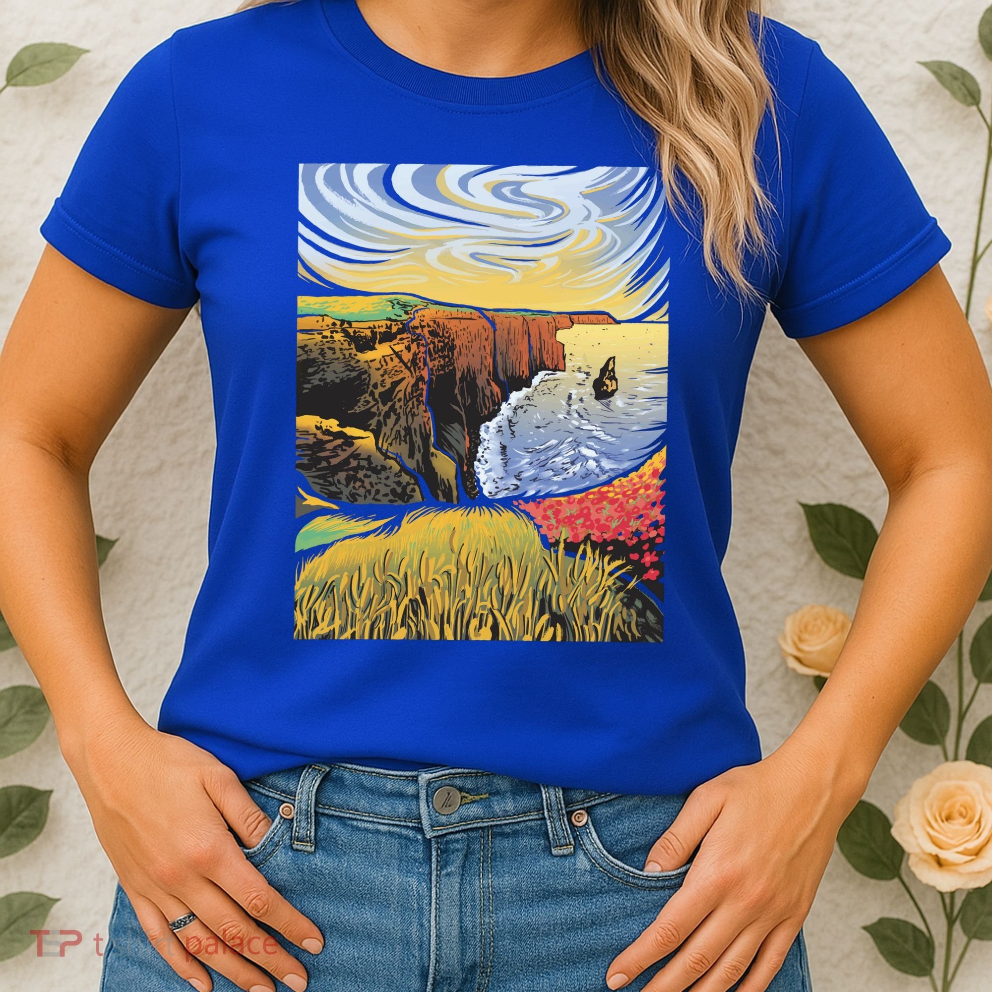 Cliffs Of Moher Landscape Nature Women's T-Shirt