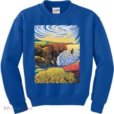 Cliffs Of Moher Landscape Nature Kids Sweatshirt