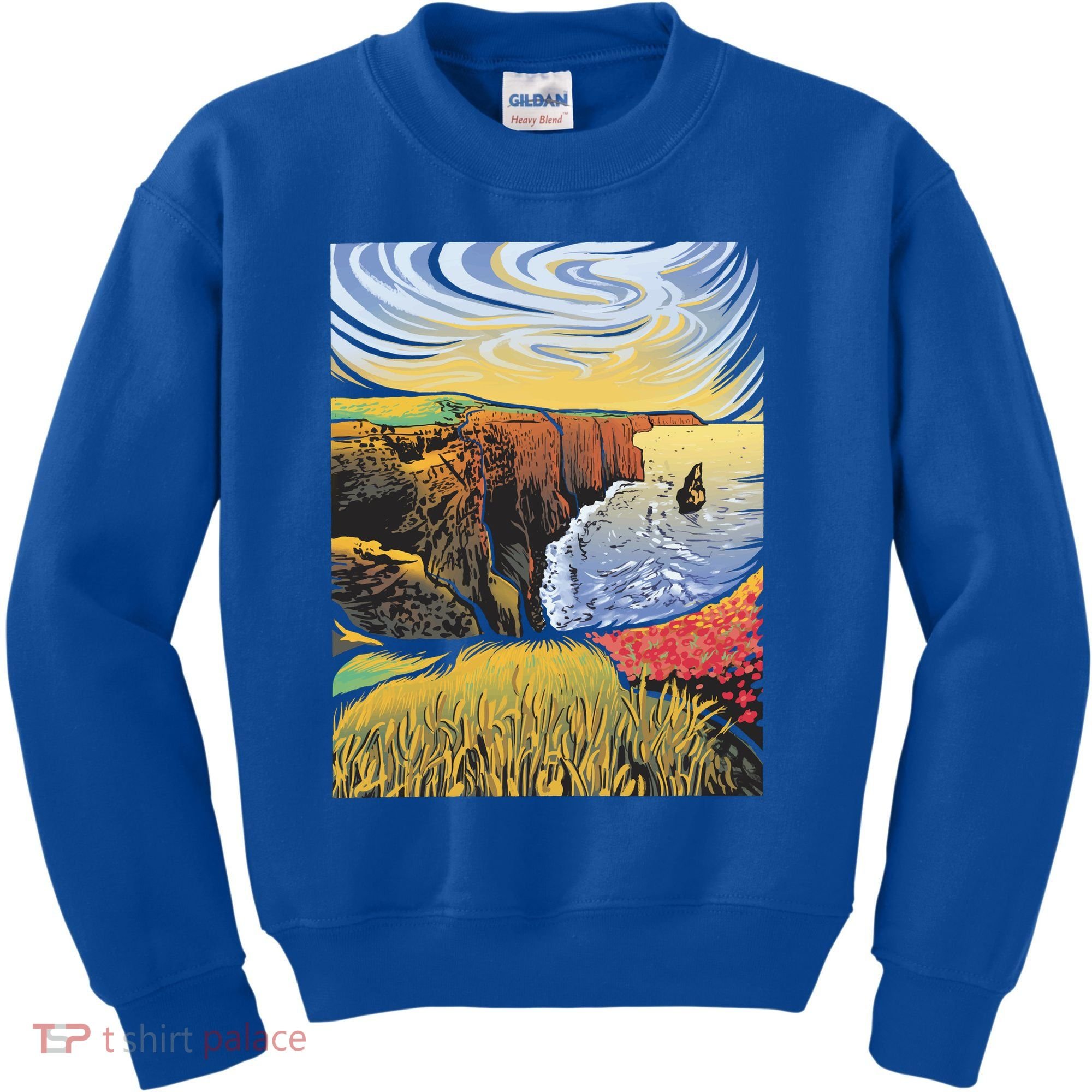 Cliffs Of Moher Landscape Nature Kids Sweatshirt