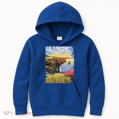 Cliffs Of Moher Landscape Nature Kids Hoodie