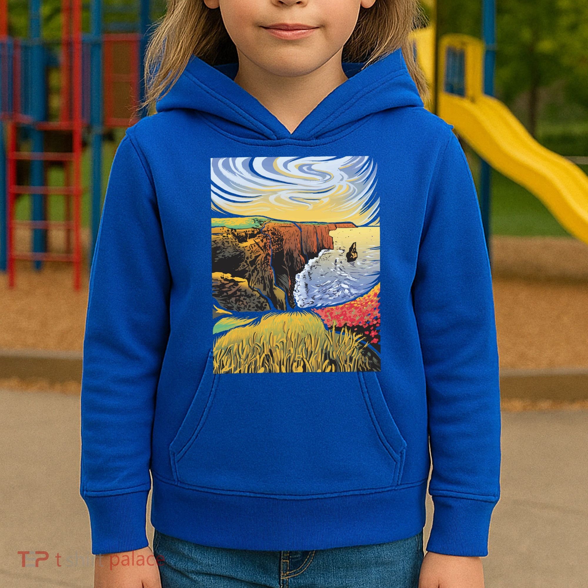 Cliffs Of Moher Landscape Nature Kids Hoodie