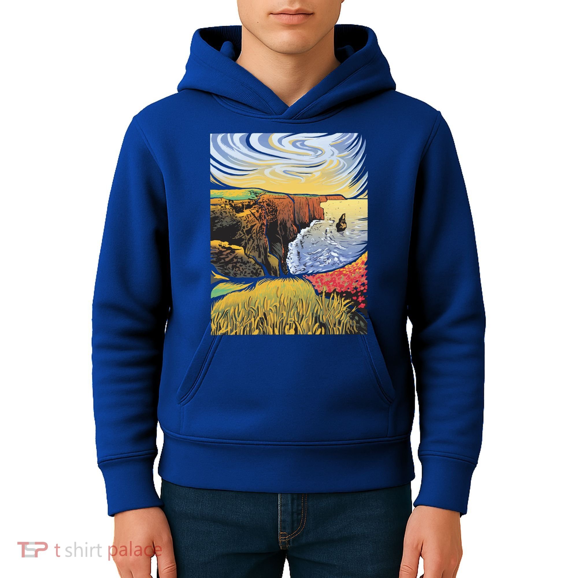 Cliffs Of Moher Landscape Nature Kids Hoodie