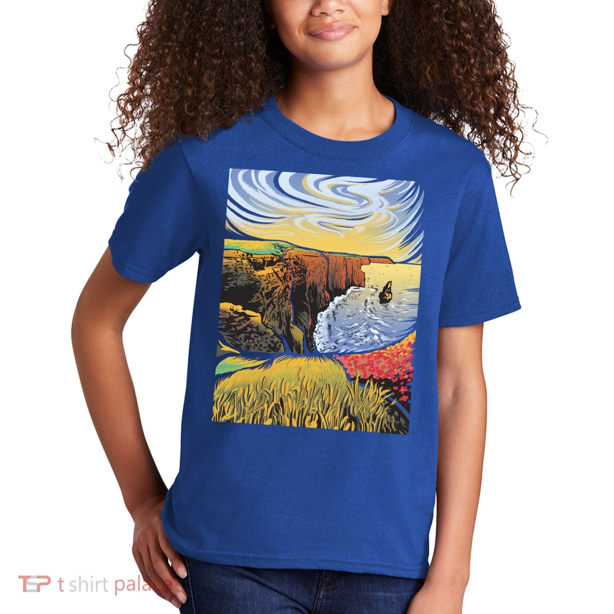 Cliffs Of Moher Landscape Nature Kids T-Shirt