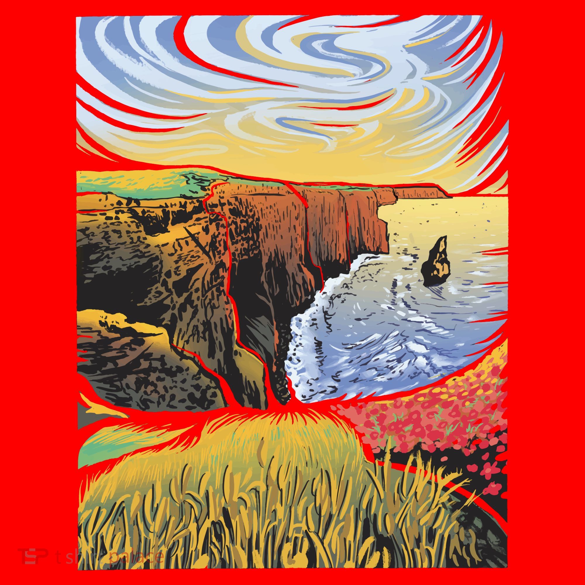 Cliffs Of Moher Landscape Nature Santa Hat