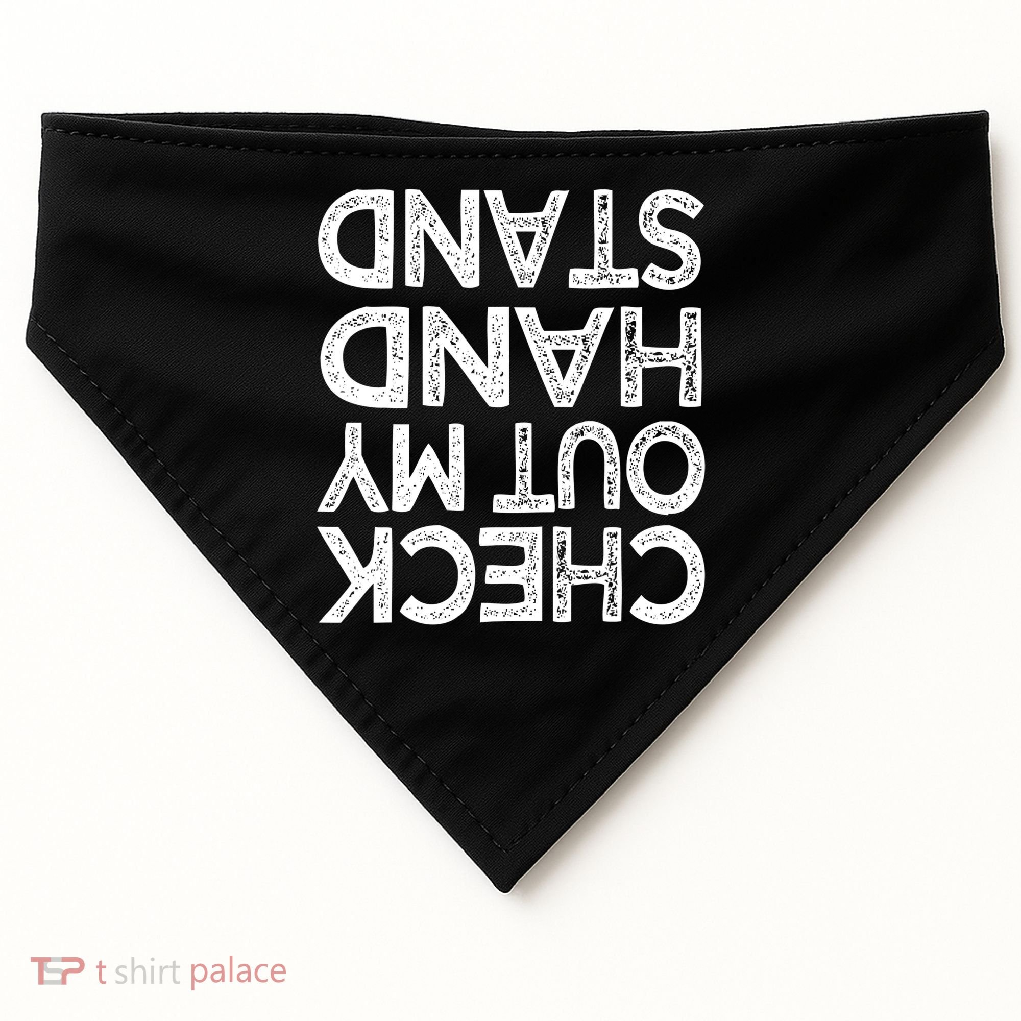 Check Out My Handstand Funny Gymnastics Gift Boys Girls TShirt USA-Made Doggie Bandana