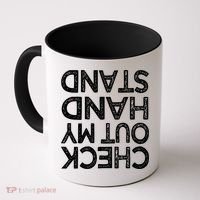 Check Out My Handstand Funny Gymnastics Gift Boys Girls TShirt Coffee Mug thumb 0