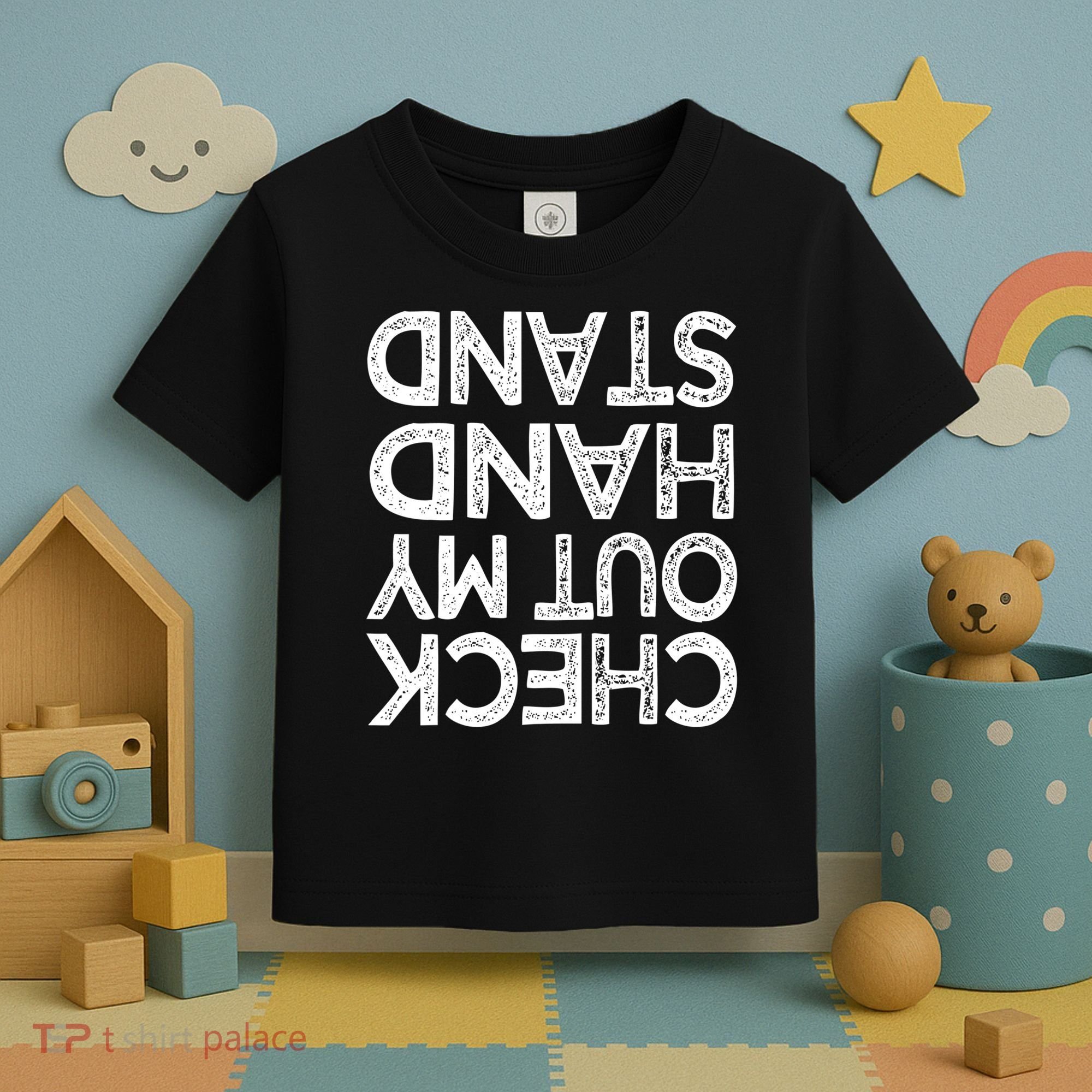 Check Out My Handstand Funny Gymnastics Gift Boys Girls TShirt Toddler T-Shirt