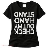 Check Out My Handstand Funny Gymnastics Gift Boys Girls TShirt Women's T-Shirt thumb 0