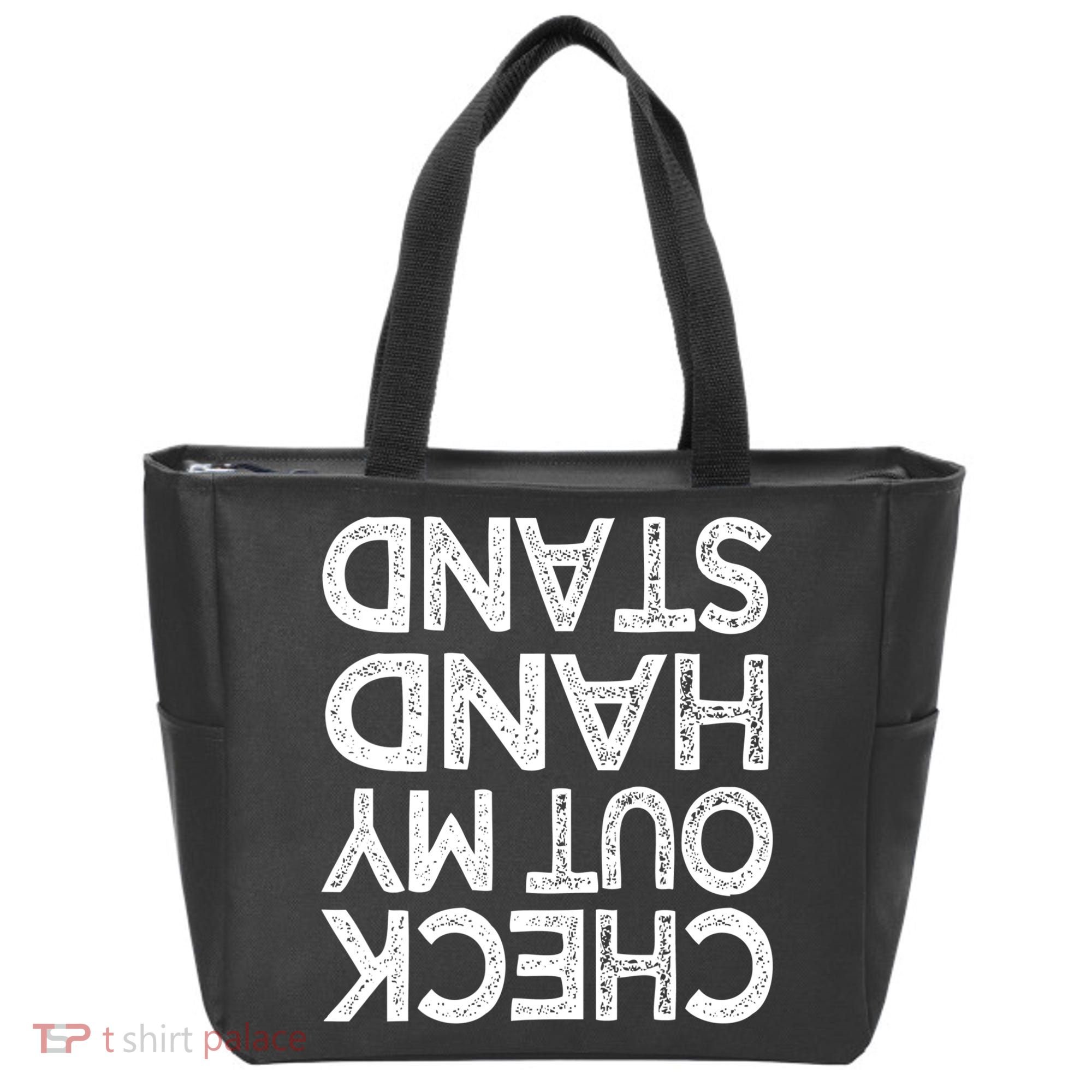 Check Out My Handstand Funny Gymnastics Gift Boys Girls TShirt Tote Bag