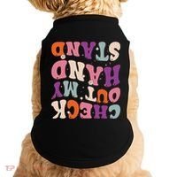 Check Out My Handstand Funny Gymnastics Doggie Tank thumb 0