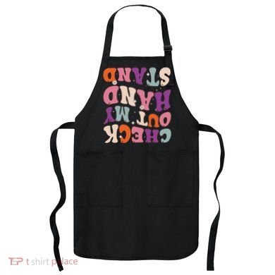 Check Out My Handstand Funny Gymnastics Apron