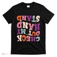 Check Out My Handstand Funny Gymnastics T-Shirt thumb 0