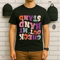 Check Out My Handstand Funny Gymnastics T-Shirt thumb 6