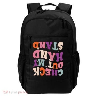 Check Out My Handstand Funny Gymnastics Backpack