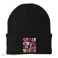Check Out My Handstand Funny Gymnastics Beanie thumb 0