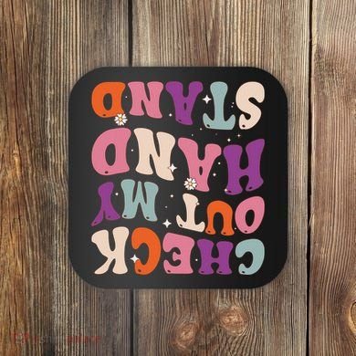Check Out My Handstand Funny Gymnastics Coaster