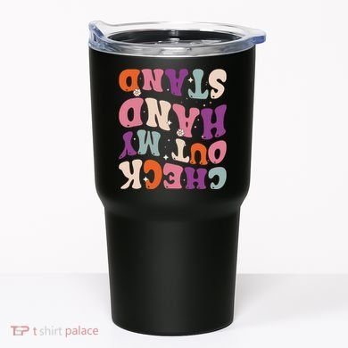 Check Out My Handstand Funny Gymnastics Tumbler