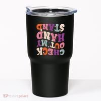 Check Out My Handstand Funny Gymnastics Tumbler thumb 0