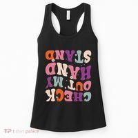 Check Out My Handstand Funny Gymnastics Women's Tank Top thumb 0