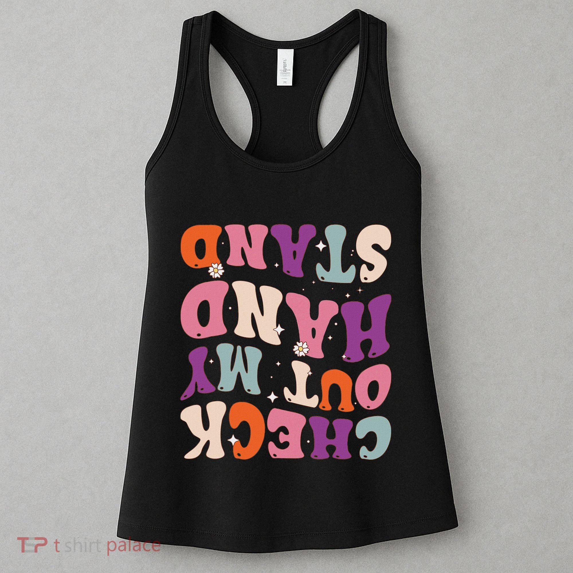 Check Out My Handstand Funny Gymnastics Women's Tank Top