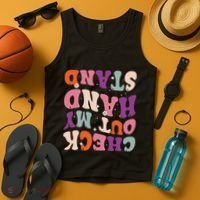 Check Out My Handstand Funny Gymnastics Tank Top thumb 4