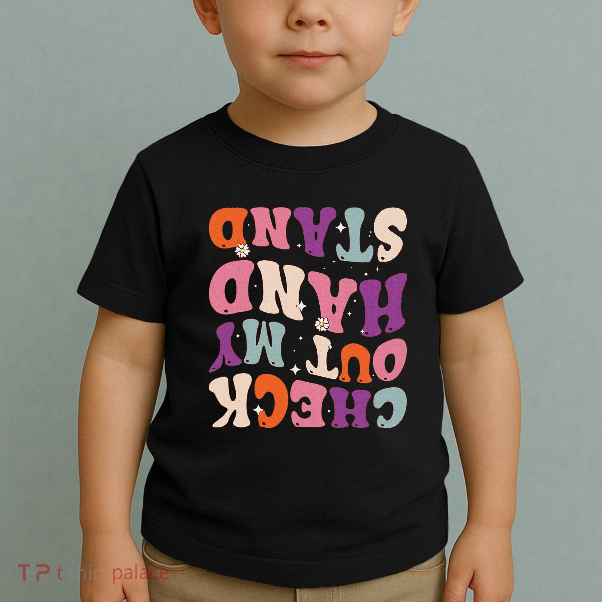 Check Out My Handstand Funny Gymnastics Toddler T-Shirt