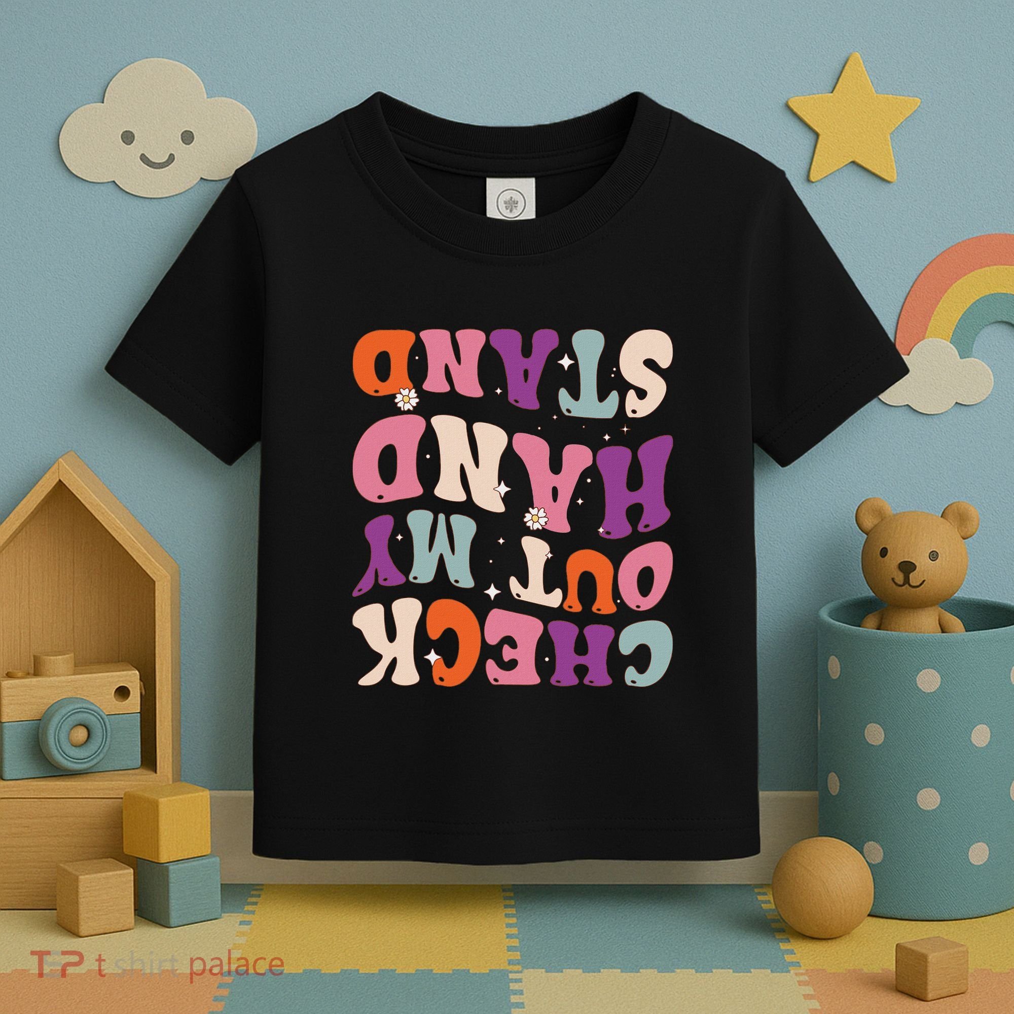 Check Out My Handstand Funny Gymnastics Toddler T-Shirt