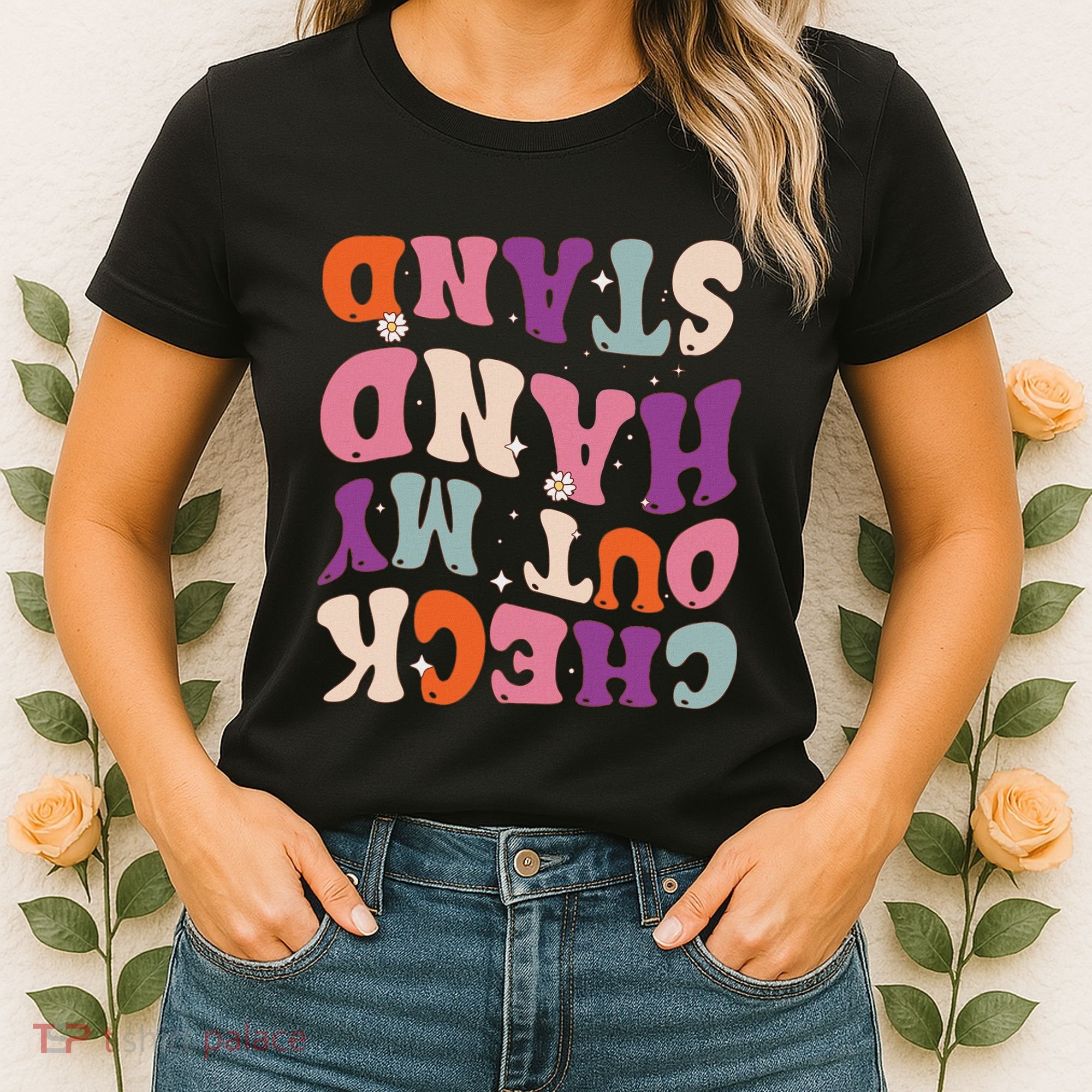 Check Out My Handstand Funny Gymnastics Women's T-Shirt