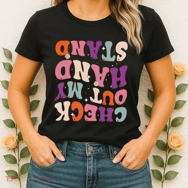Check Out My Handstand Funny Gymnastics Women's T-Shirt