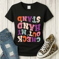 Check Out My Handstand Funny Gymnastics Women's T-Shirt thumb 3