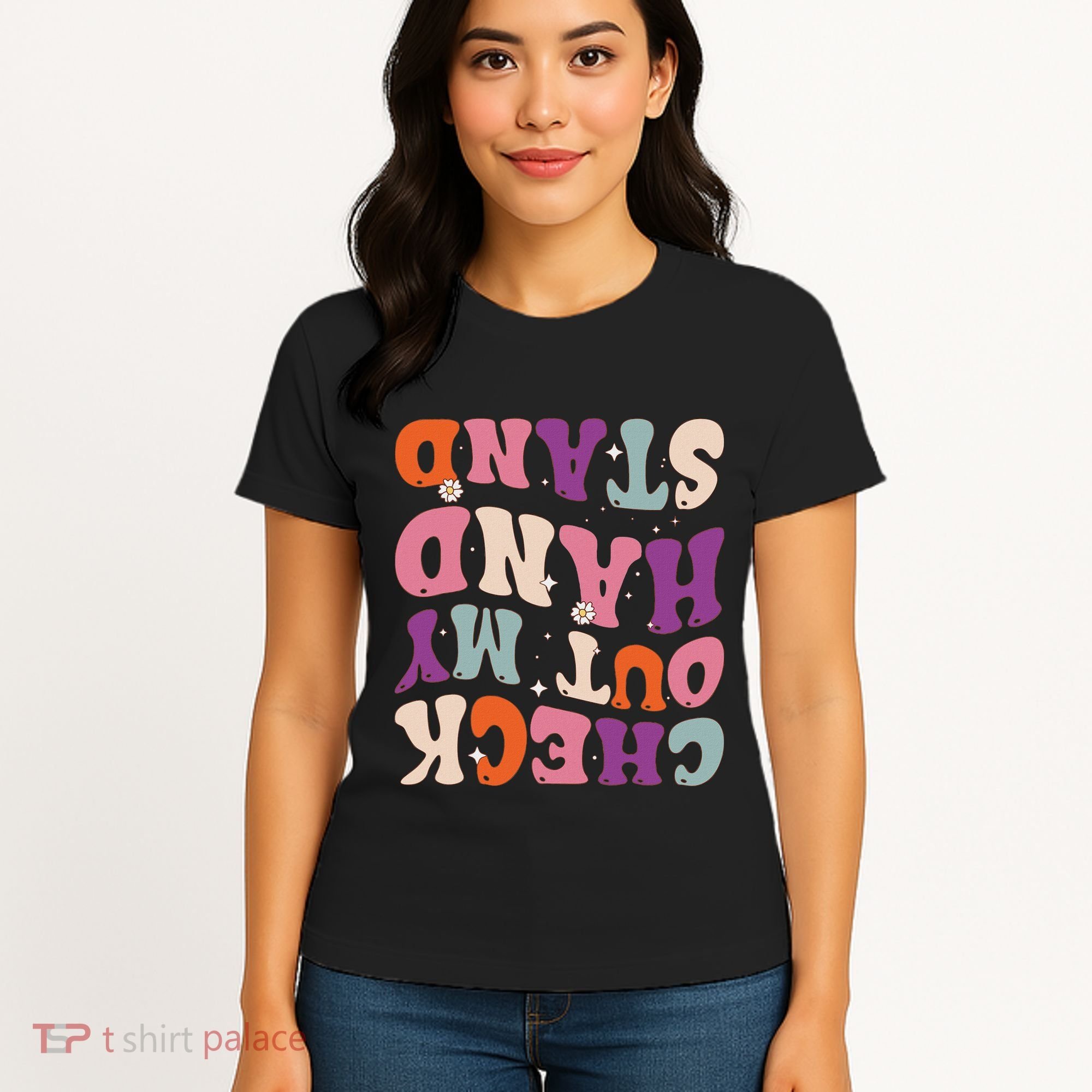 Check Out My Handstand Funny Gymnastics Women's T-Shirt