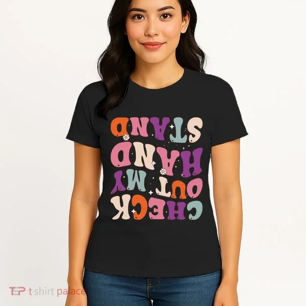 Check Out My Handstand Funny Gymnastics Women's T-Shirt