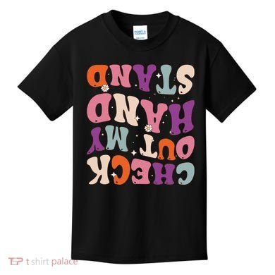 Check Out My Handstand Funny Gymnastics Kids T-Shirt