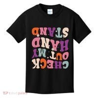 Check Out My Handstand Funny Gymnastics Kids T-Shirt thumb 0