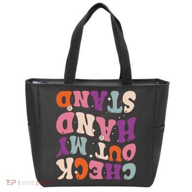 Check Out My Handstand Funny Gymnastics Tote Bag
