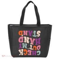Check Out My Handstand Funny Gymnastics Tote Bag thumb 0
